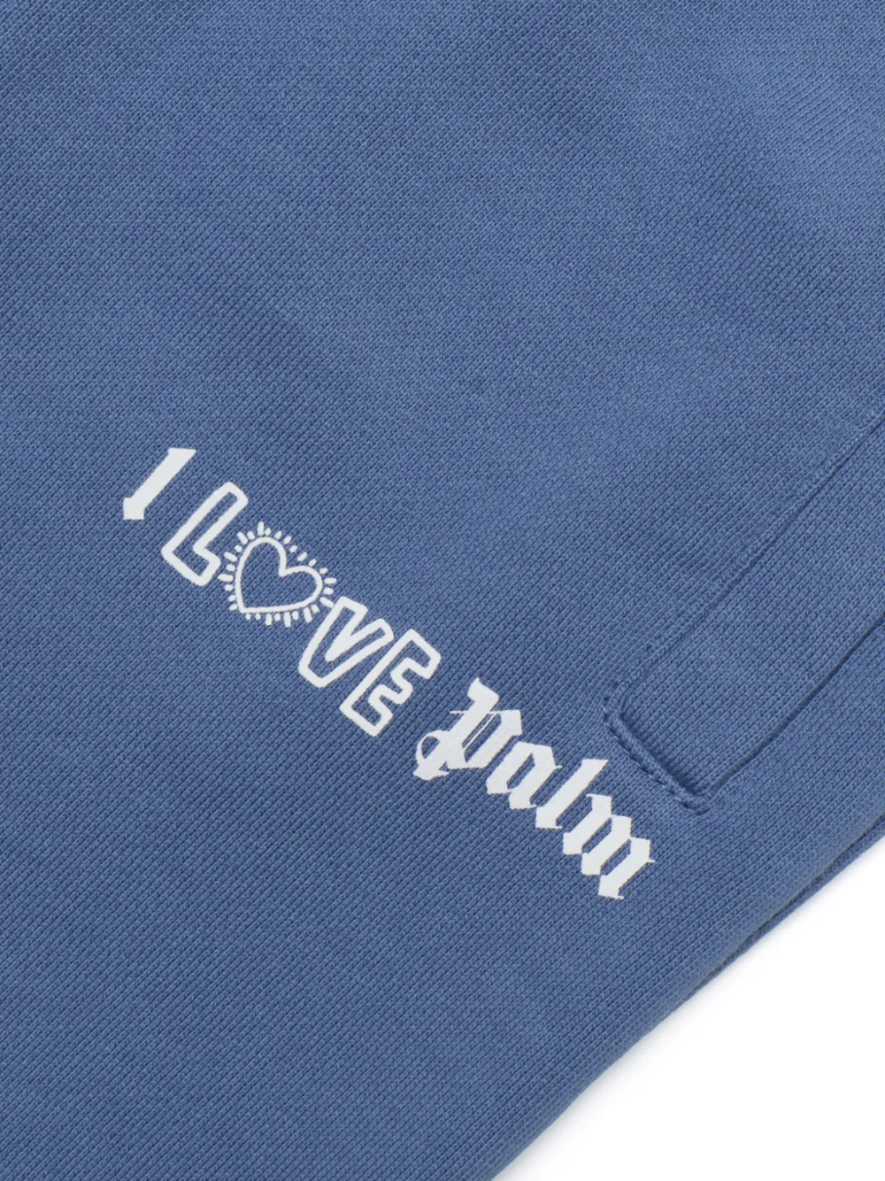 Palm Angels Katoenen trainingsbroek met logoprint Blauw