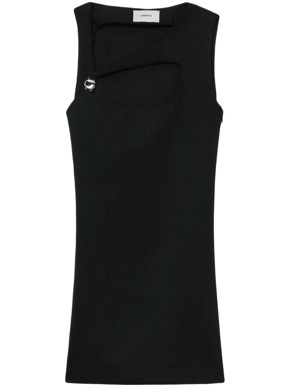 Coperni Cut-out Sleeveless Minidress In Black