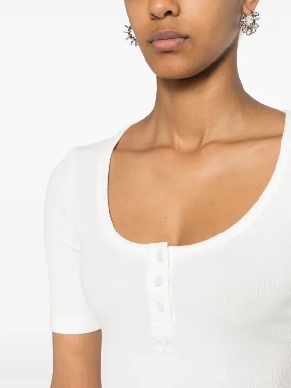 Courrèges Holistic Snaps 90's T-shirt | White | FARFETCH