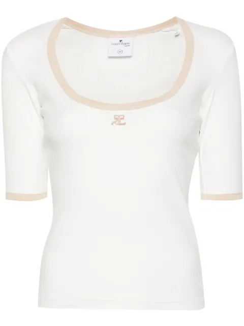 Courrèges Holistic Contrast cotton T-shirt