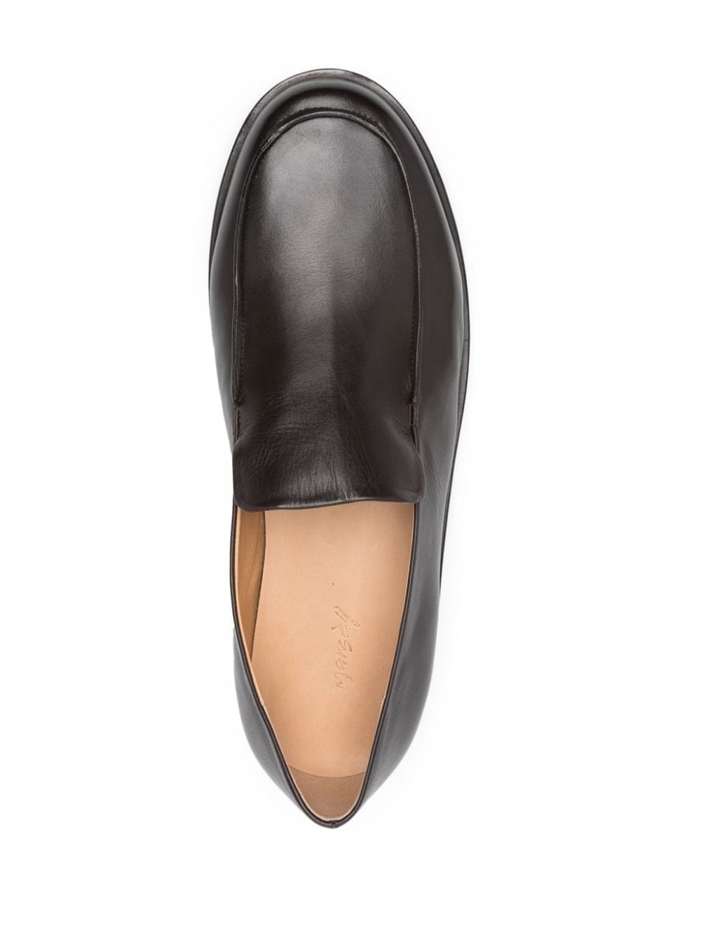 Shop Marsèll Leather Slip-on Loafers In 褐色