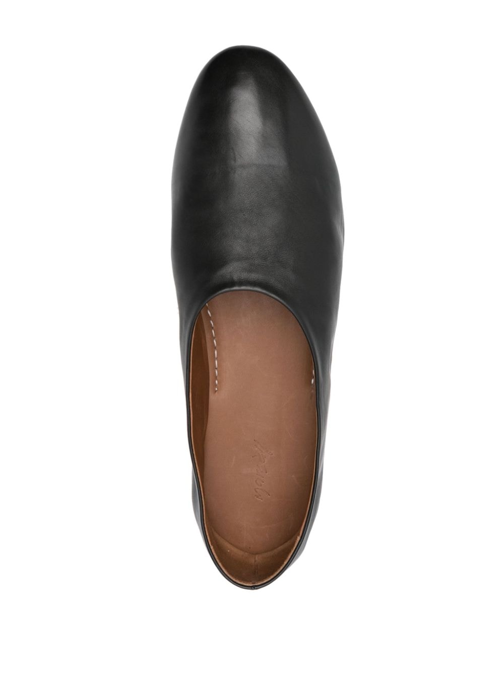 Shop Marsèll Coltellaccio Leather Loafers In 黑色