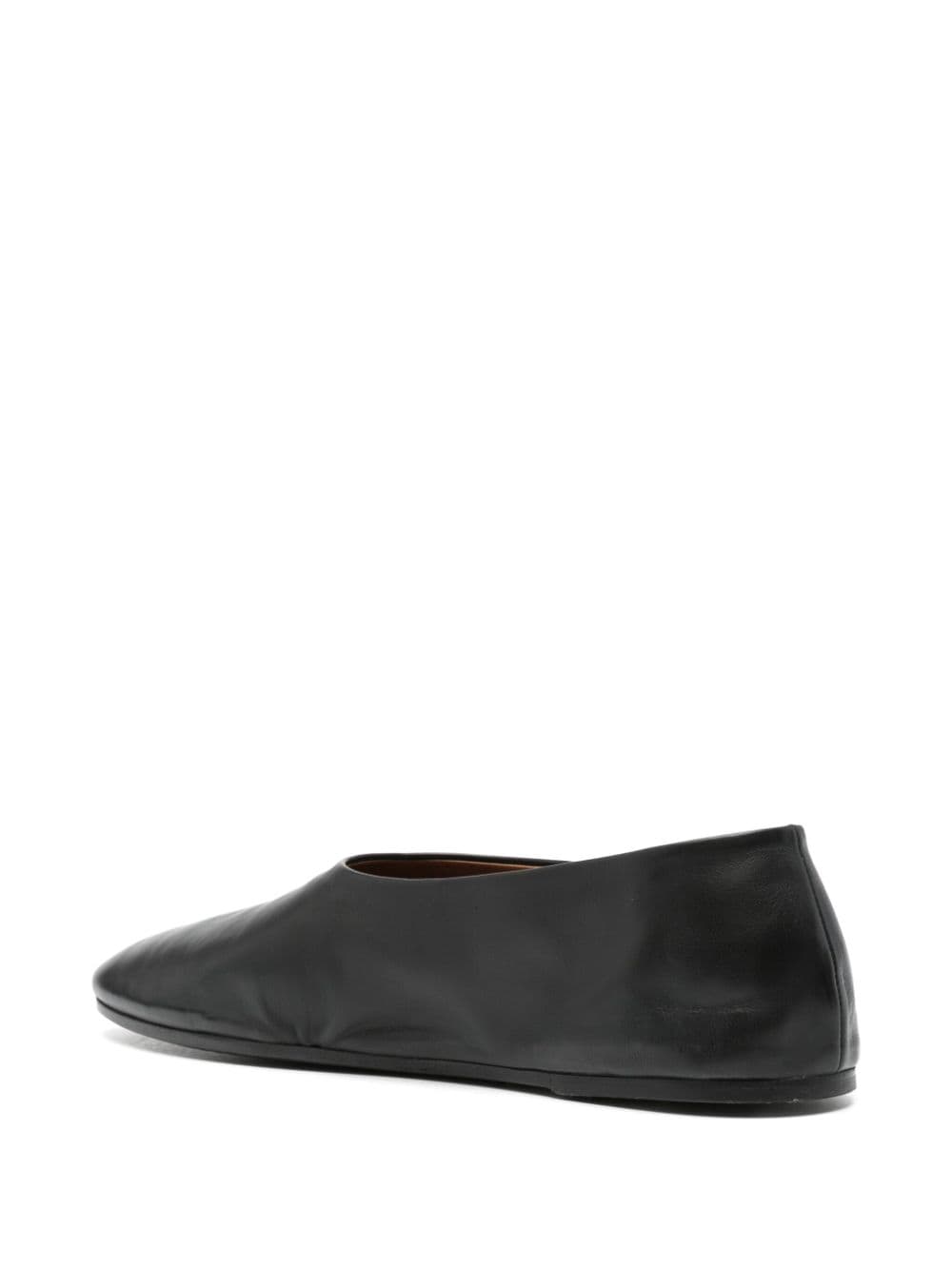 Shop Marsèll Coltellaccio Leather Loafers In 黑色