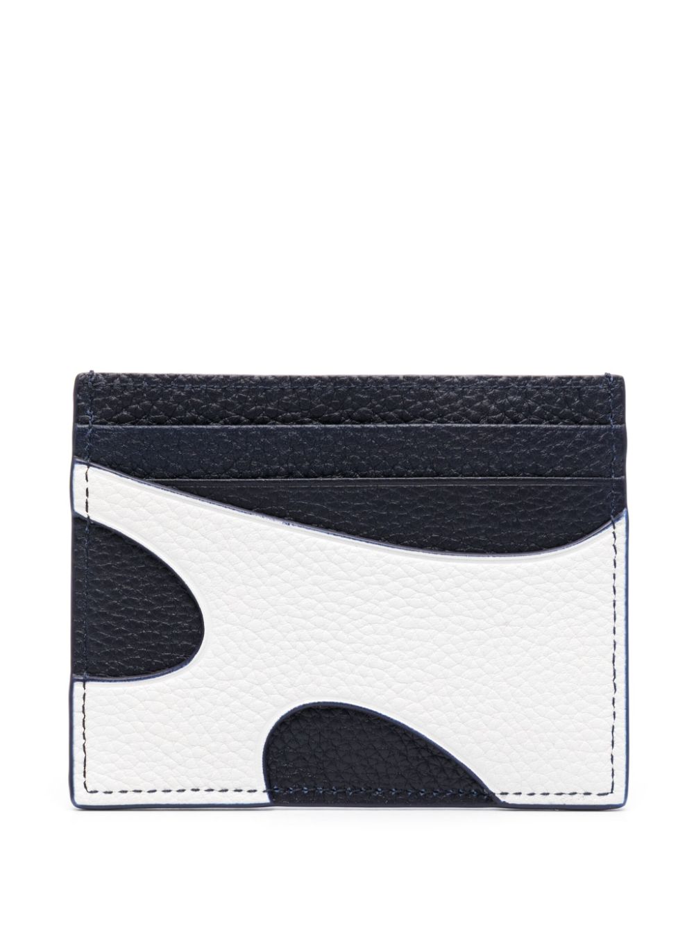 Ferragamo cut-out panel logo-stamp cardholder - Wit