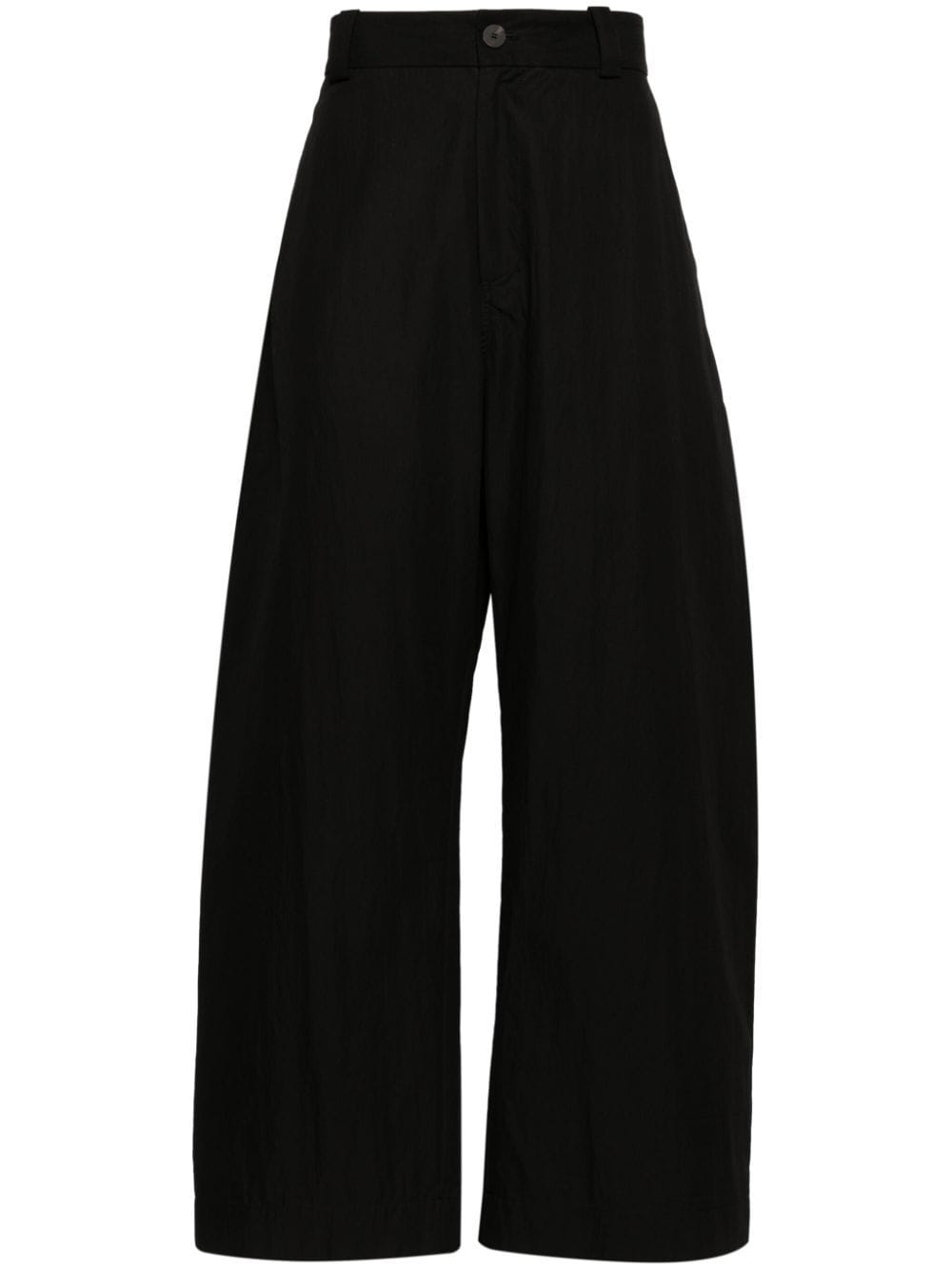 Studio Nicholson Wide-leg Trousers In Black