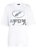 We11done graphic-print cotton T-shirt - White