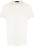 Fred Perry logo-embroidered cotton T-shirt - White