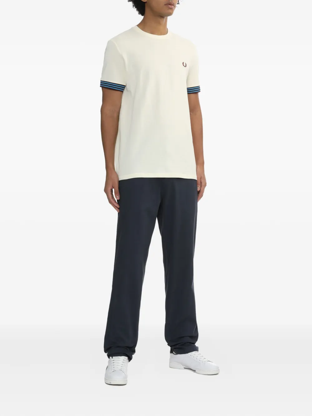 Fred Perry تيشيرت قطن بتطريز 'لوريل ريث' | تيشيرتات | Image 2