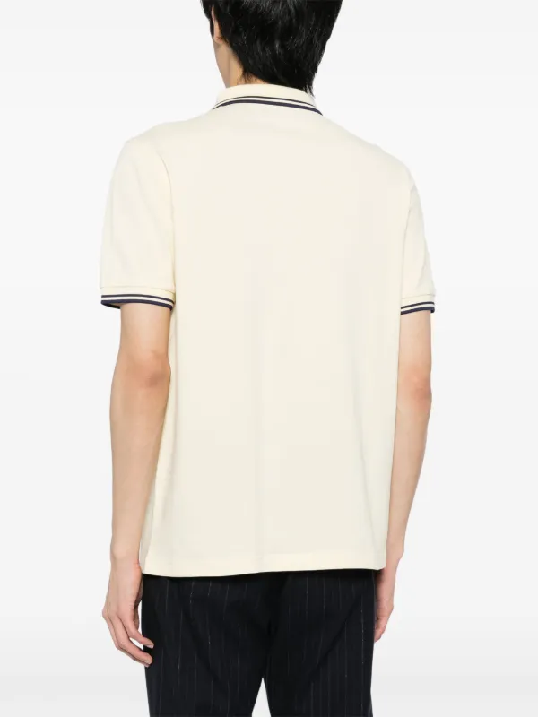 Fred Perry Laurel Wreath-embroidered Cotton Polo Shirt | Yellow
