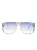 Cazal 955 wraparound-frame sunglasses - White