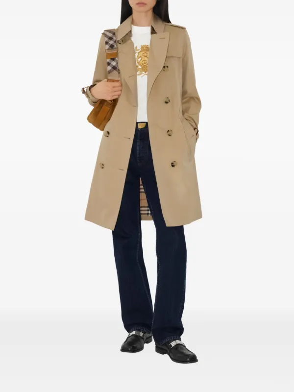 VIP【送料無料・関税込み】Burberry Kensington Trench Jacket Burberry Kensington Double-Breasted Trench Coat | Neiman Marcus