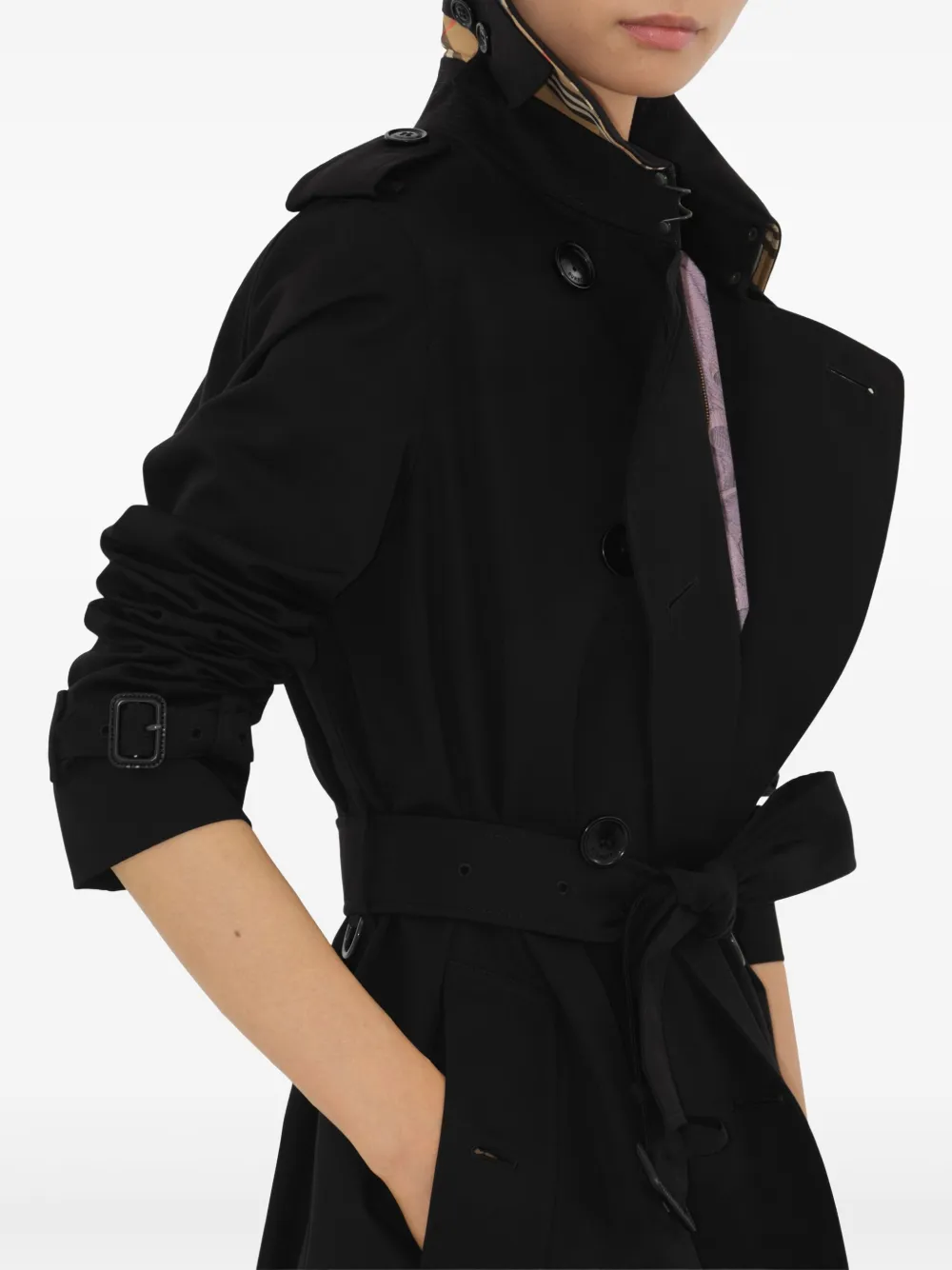 Burberry The Kensington Trench Coat | Black | FARFETCH
