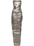 Rick Owens coated denim maxi dress - Grey