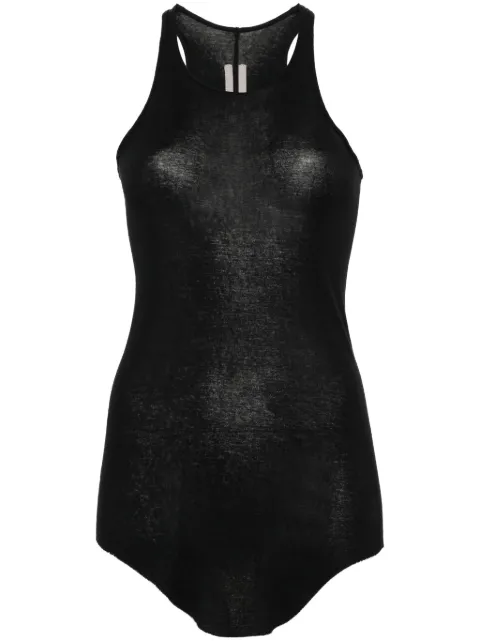 Rick Owens top tejido de canalé