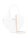 TWINSET Kids heart-shape logo-plaque bag - White