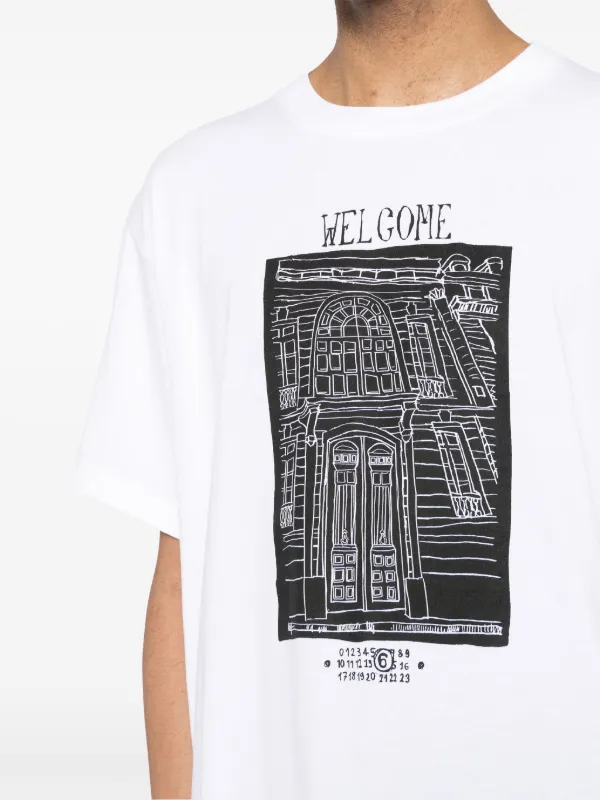 MM6 Maison Margiela Welcome プリント Tシャツ - Farfetch