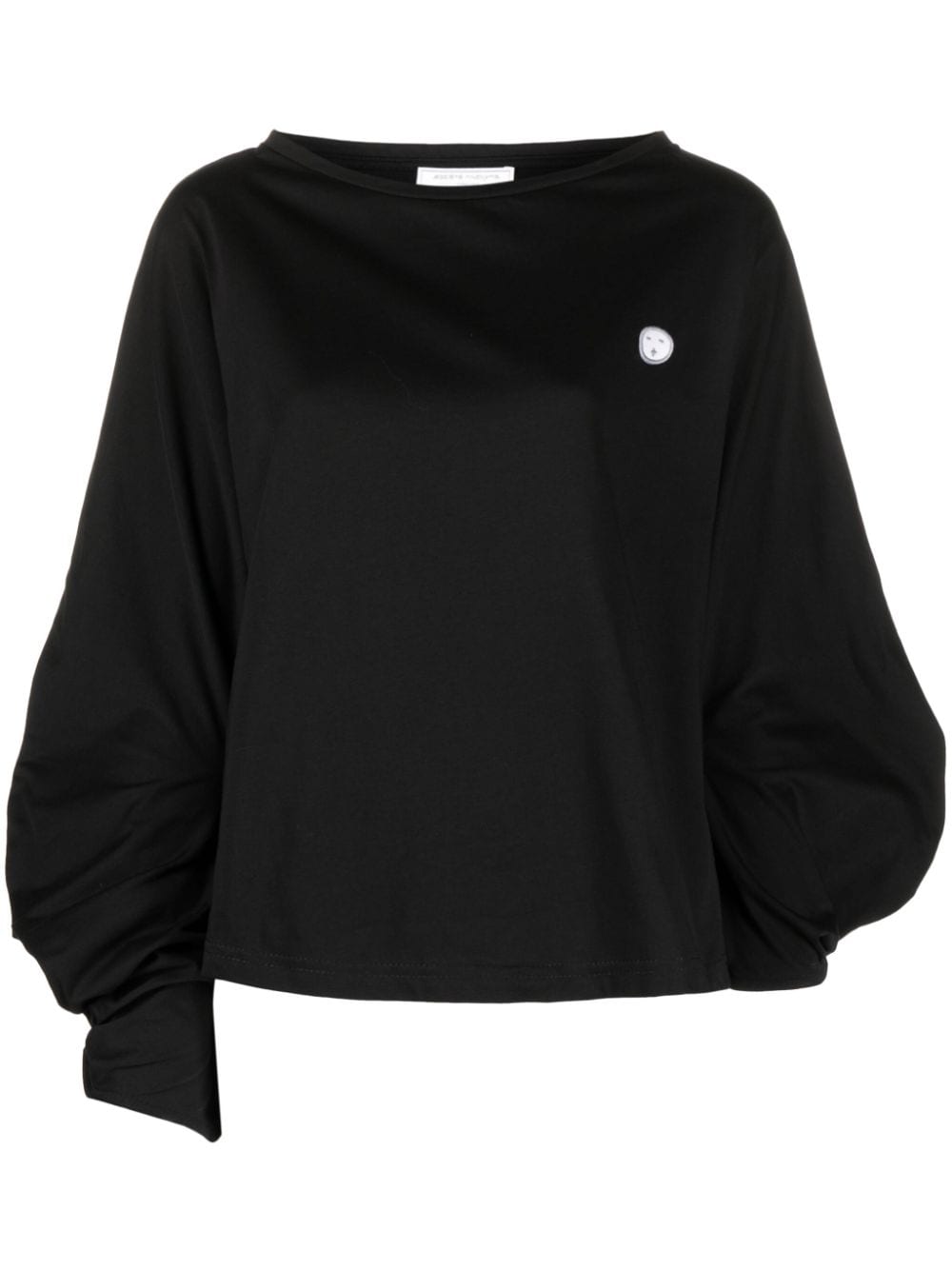 société anonyme t-shirt omino en coton à logo - noir