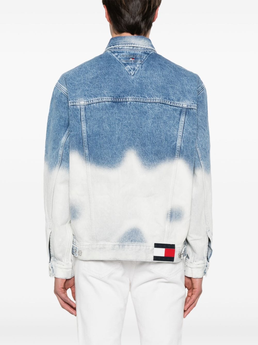 Tommy Jeans Ombré denim jack Blauw