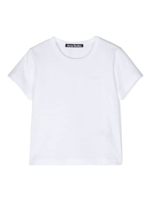 Acne Studios Kids logo-patch cotton T-shirt