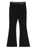 Calvin Klein Kids flared jersey trousers - Black