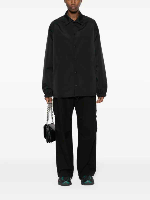 Y-3 logo-embroidered Padded Shirt Jacket | Black | FARFETCH