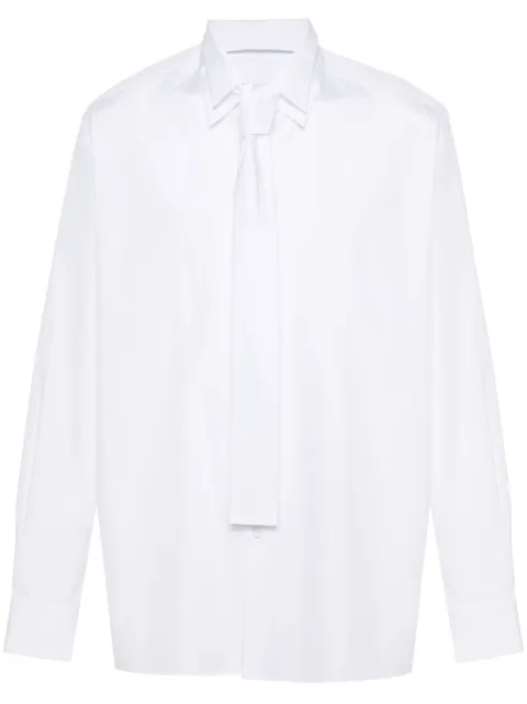 Prada layered-collar poplin shirt
