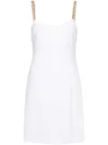 Michael Kors embellished crepe slip dress - White