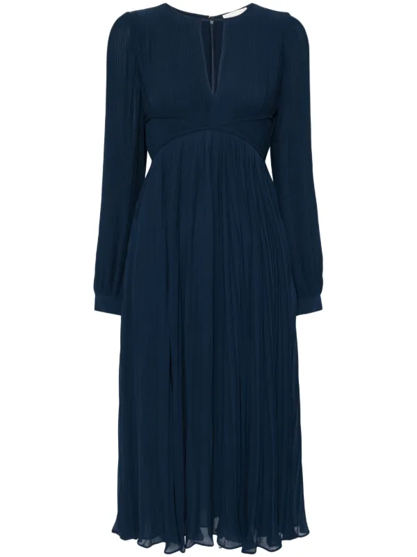 Michael Michael Kors navy store pleated dress