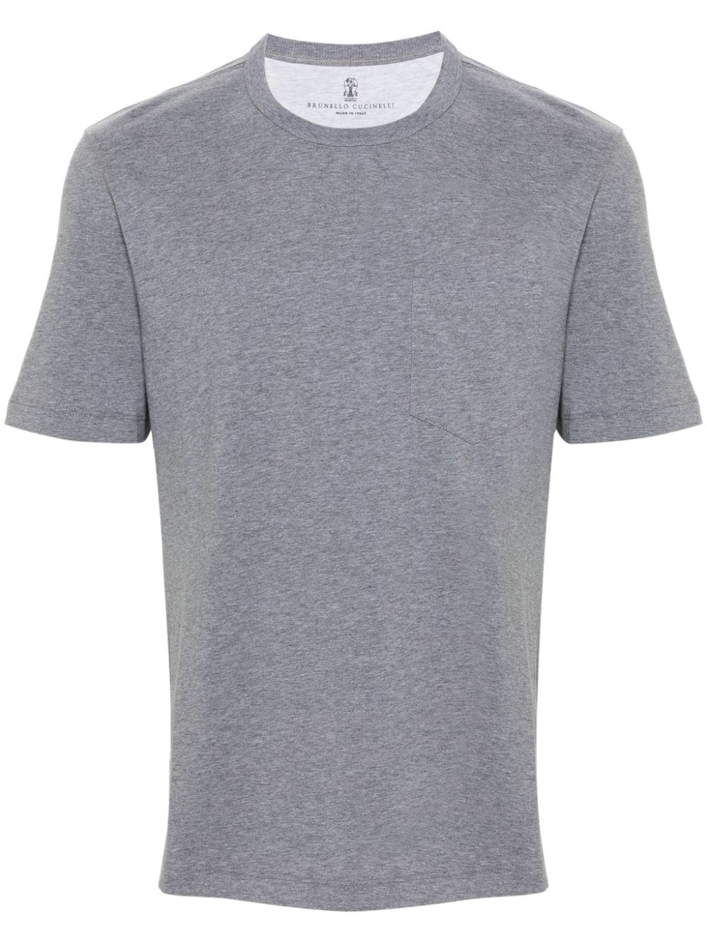 Brunello Cucinelli Katoenen T-shirt met gemêleerd effect Grijs