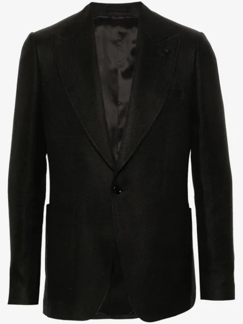 Lardini blazer en lin à simple boutonnage