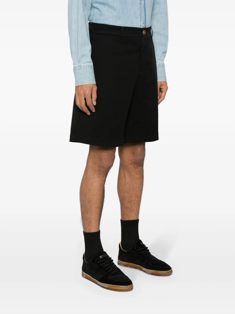 Brunello Cucinelli Katoenen bermuda shorts Zwart