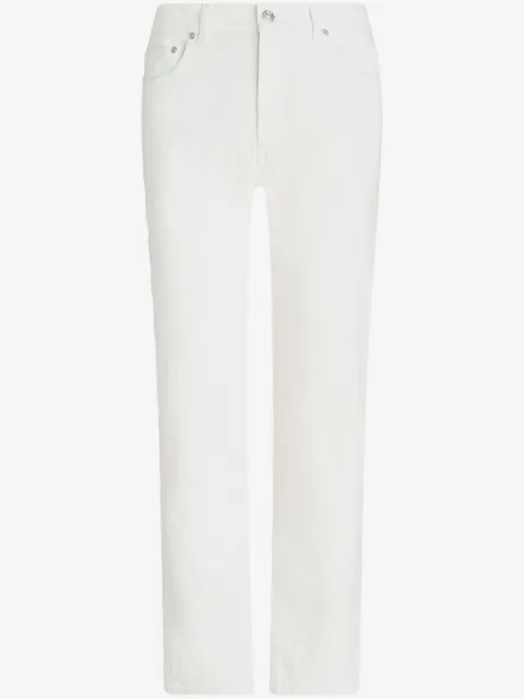 ETRO patterned-jacquard straight-leg jeans