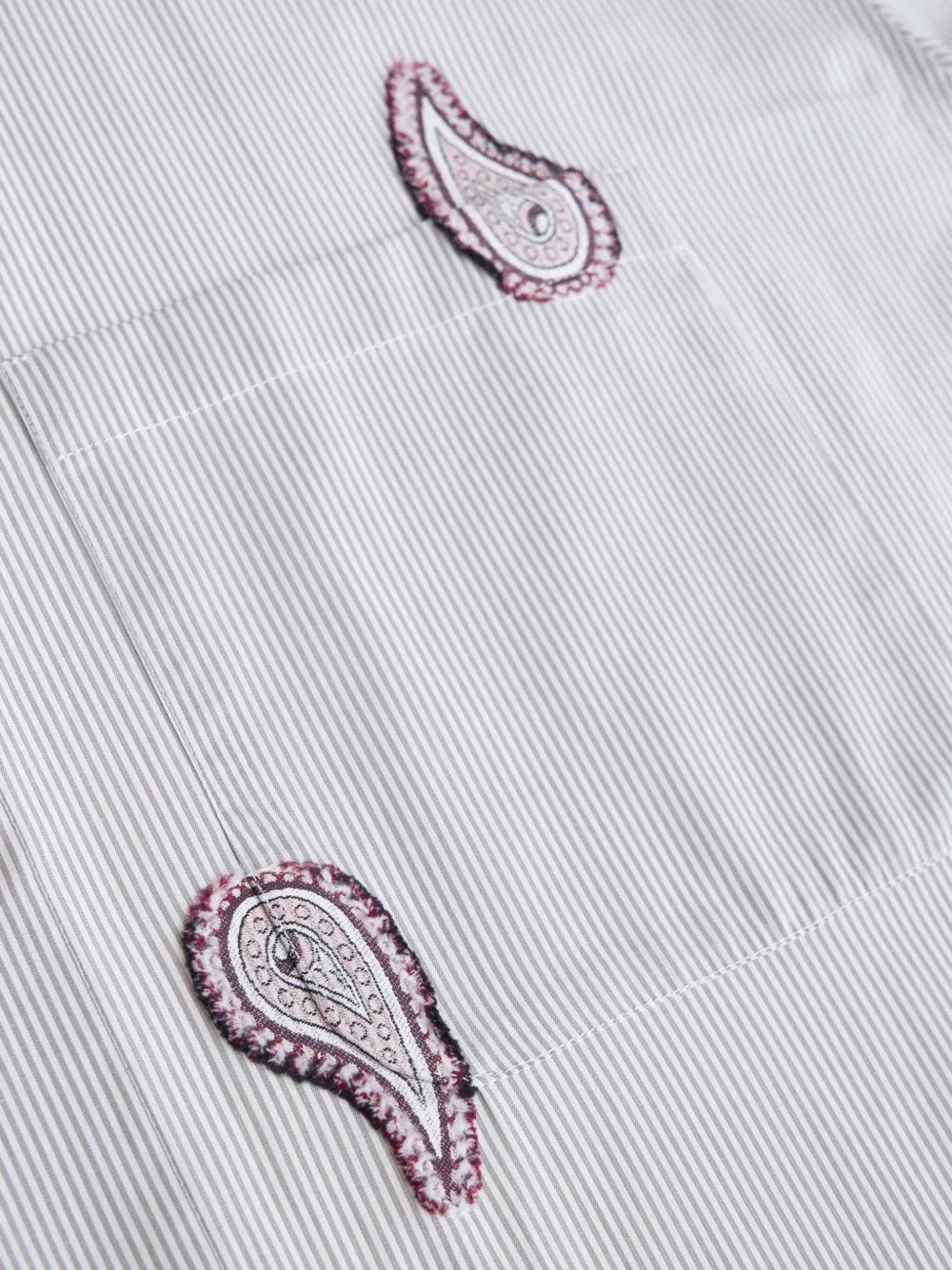 ETRO Katoenen overhemd met paisley-print Blauw