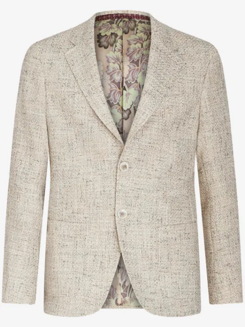 ETRO single-breasted bouclé blazer