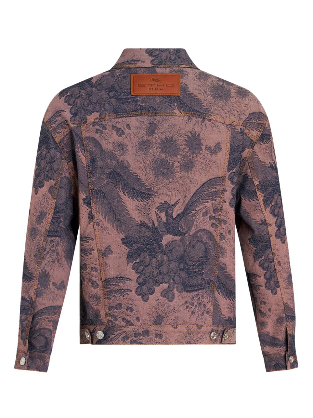 ETRO patterned-jacquard denim jacket Men