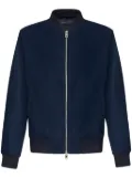 ETRO textured cotton bomber jacket - Blue