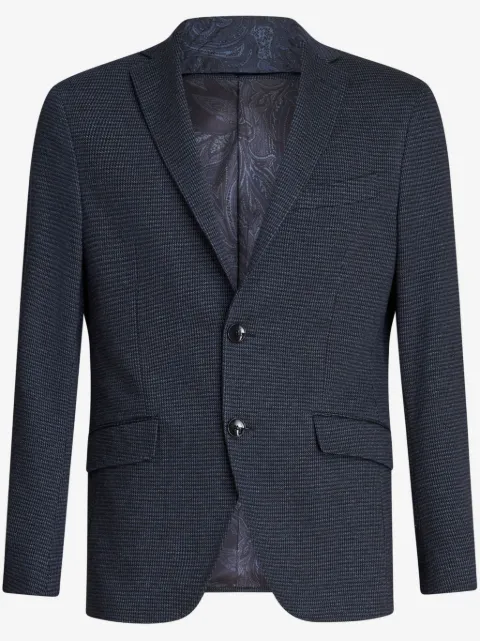 ETRO layered houndstooth blazer