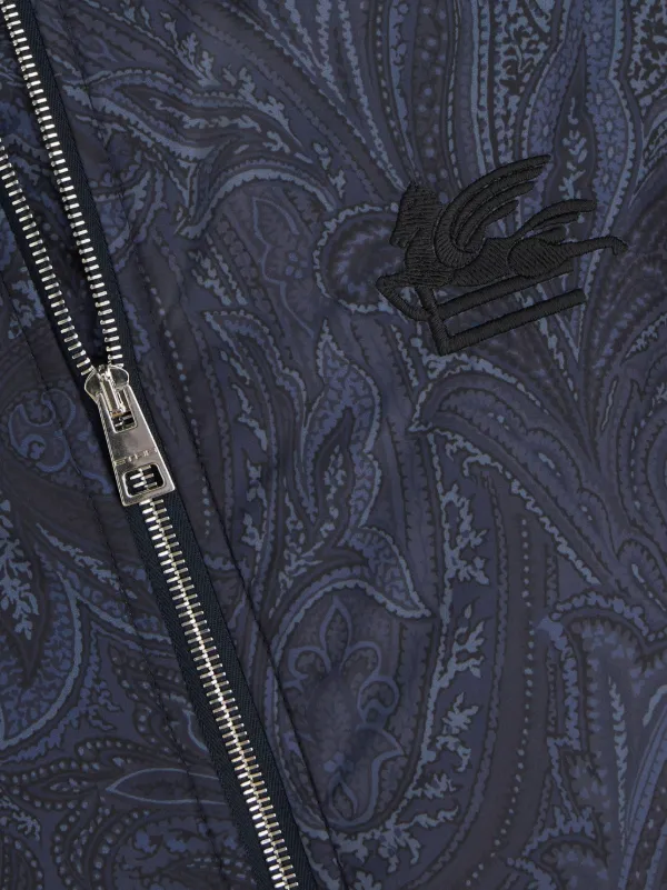 ETRO ペイズリー ボンバージャケット | ブルー | FARFETCH JP