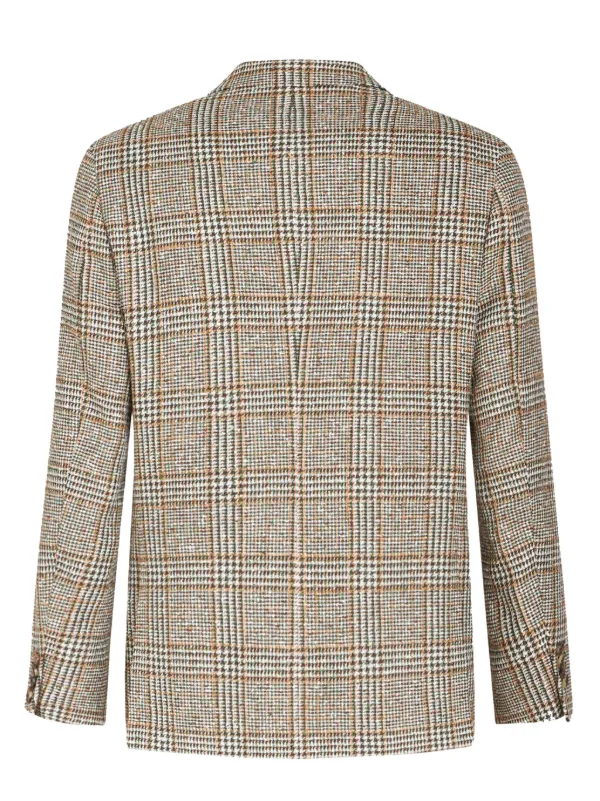 ETRO ハウンドトゥースチェック テーラードジャケット ETRO ハウンドトゥースチェック ジャケット | ブラウン