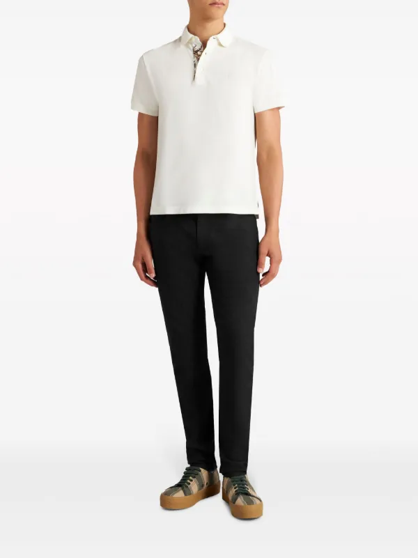 ETRO patterned-jacquard slim-cut Jeans | Black | FARFETCH