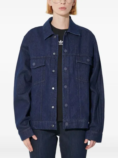 adidas denim panelled jacket