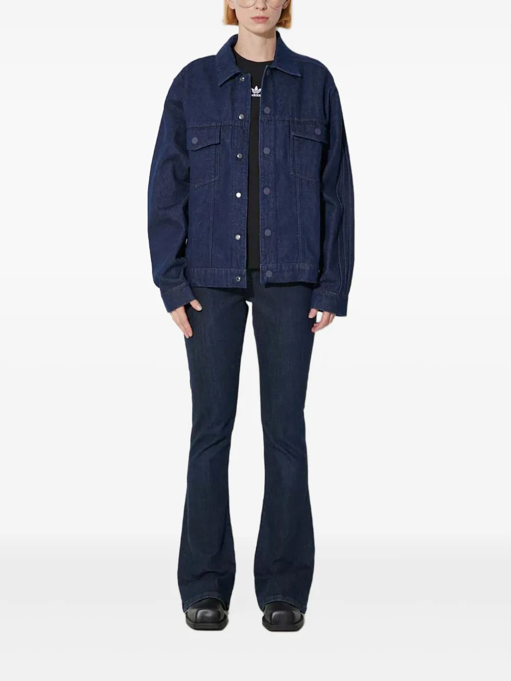 adidas denim panelled jacket | Denim Jackets | Image 2