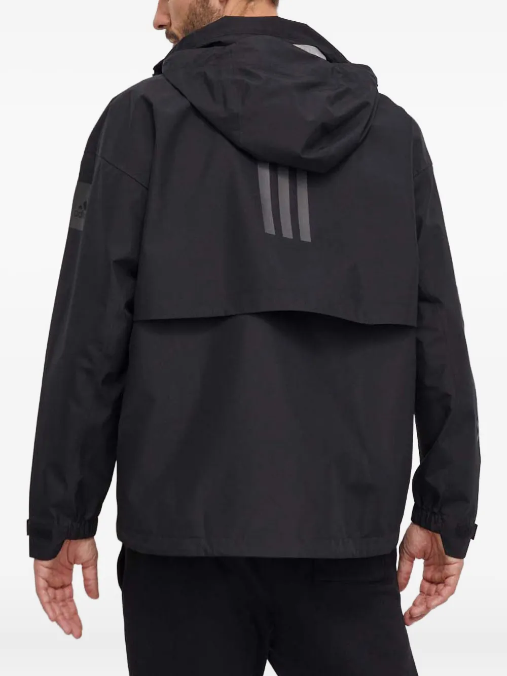 adidas three-stripe hooded jacket | Hooded Jackets | Image 2