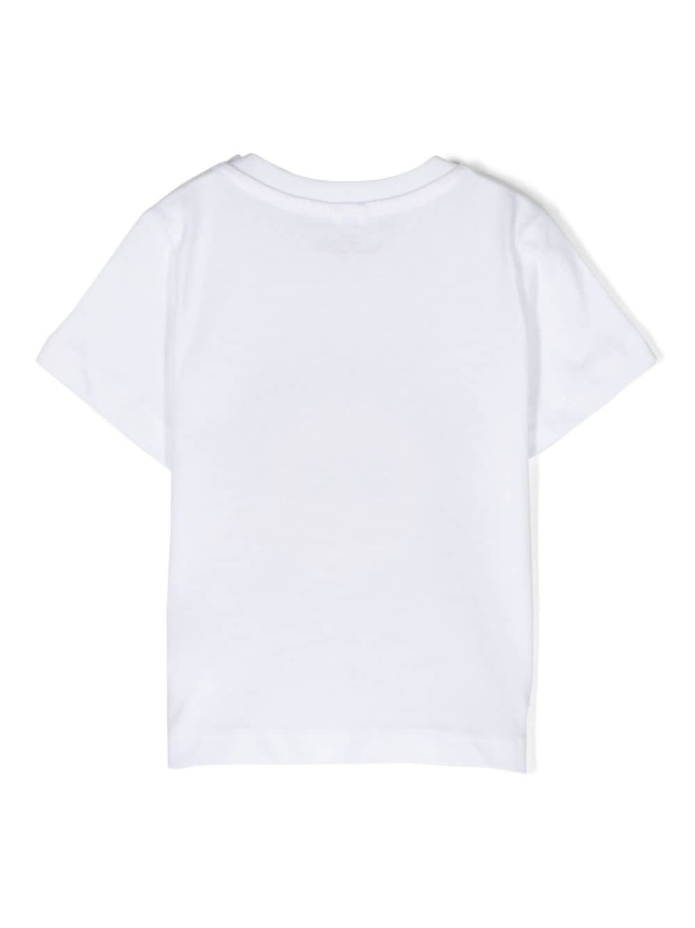 Stella McCartney Kids T-shirt met logoprint - Wit