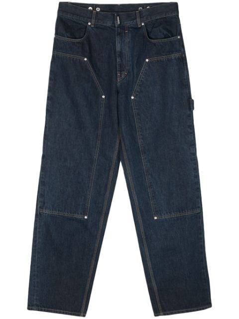 Givenchy Ruimvallende jeans met wijde pijpen en meerdere zakken