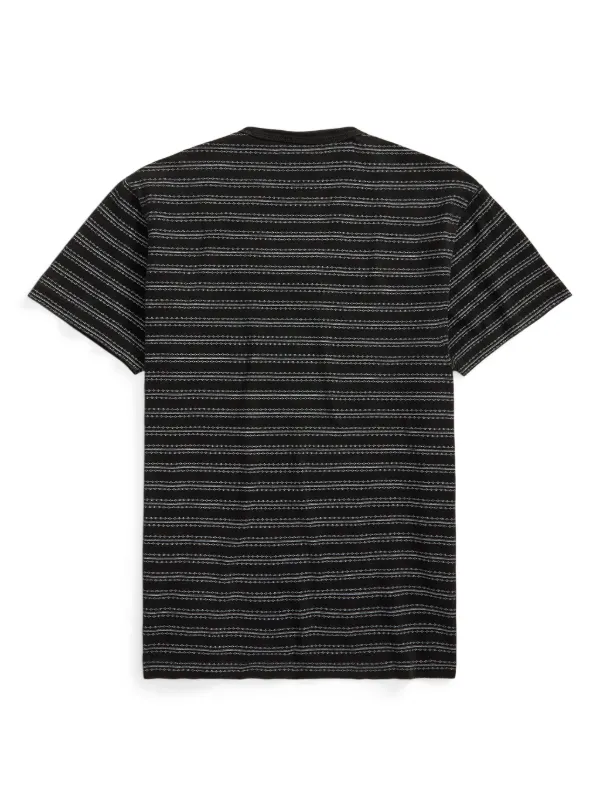 Ralph Lauren RRL stripe-print Cotton T-shirt | Black