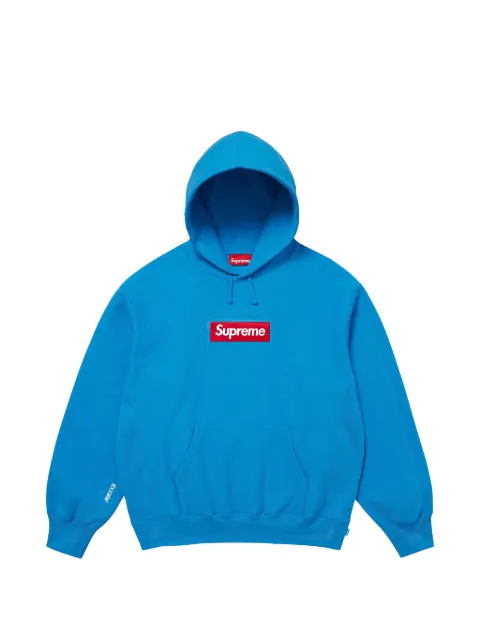 Supreme logo-patch hoodie