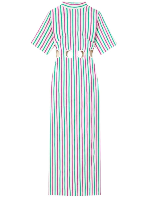 DESTREE Yayoi striped maxi dress