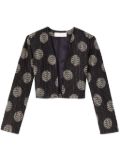 DESTREE Helmut geometric-pattern print blazer - Black