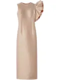 DESTREE Franz ruffle-detailing dress - Neutrals